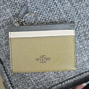 Coach Tricolor Leather Card Case